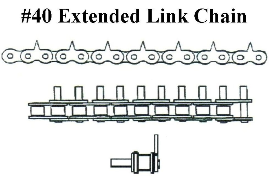 #40 1″CENT EXT LINK,SPECIAL SHARP S