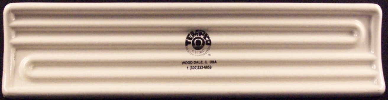 CERAMIC 240V 500W 3X9 WHITE 6″ LEAD PIN